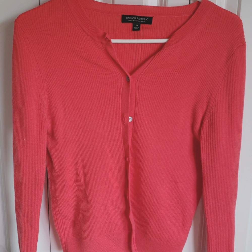 Banana republic wool cardigan sweater